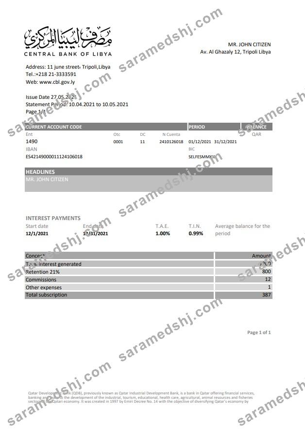 Libya Central Bank Of Libya excel pdf